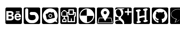 Social Icons - Pro Set font preview